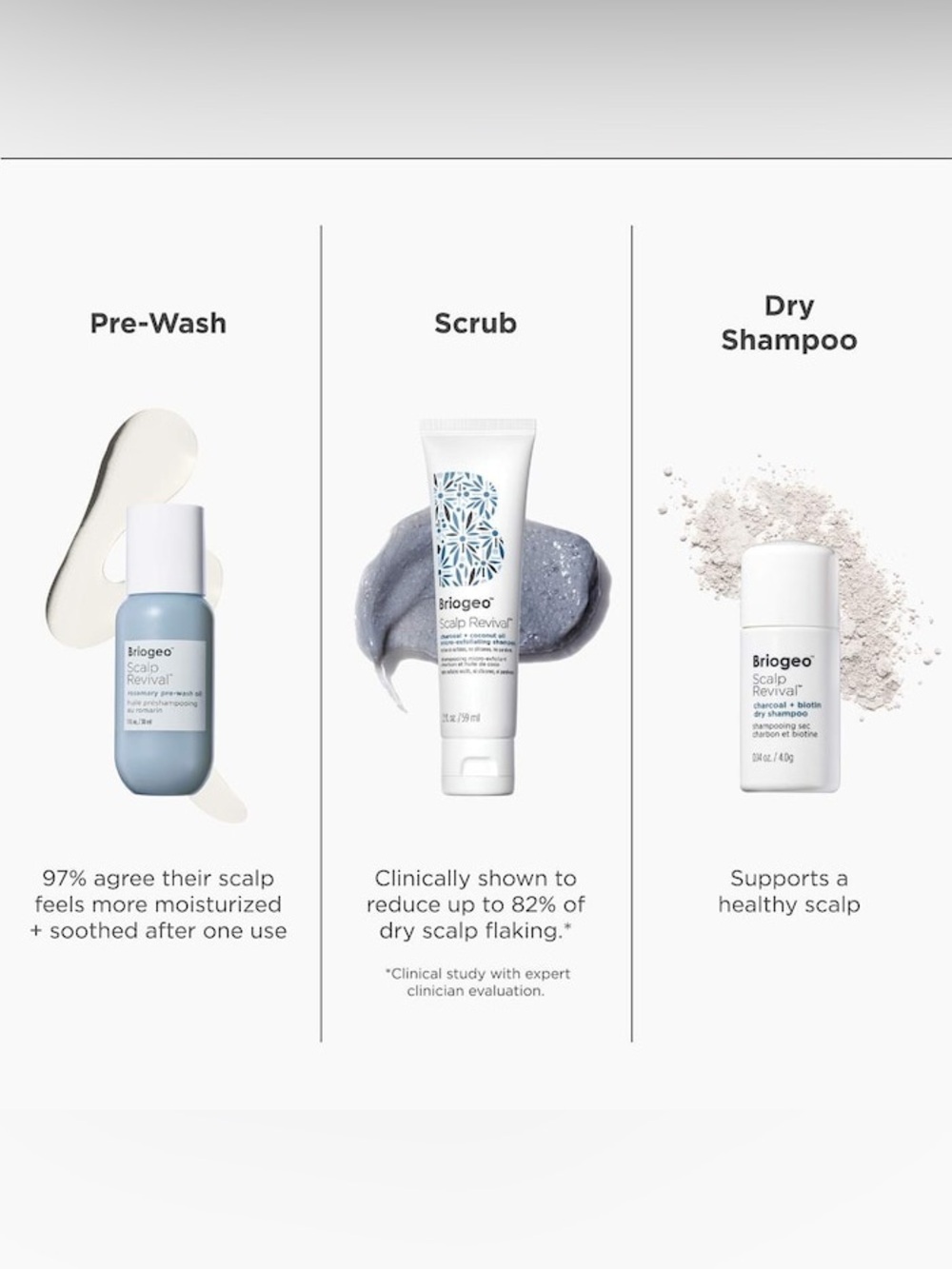 Briogeo Scalp Revival Moisture + Detox + Refresh Minis Kit for Dry, Flaky Scalp - Picture 4 of 9